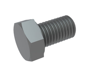 M12x20 hexagon head screw, grade 10.9, threaded to the head, DIN 933 / ISO 4017