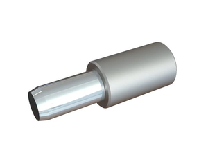 Parte inferior da dobradiça 180xØ60/Ø40 para porta de manutenção