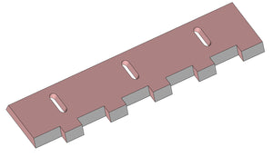 Striscia di tenuta posteriore destra 583x118,5x15 Hardox
