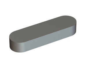 Chiave parallela 36x20x125 DIN 6885, forma A, acciaio lucido