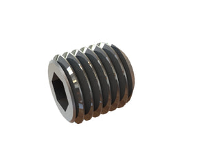 M10x10 vite esagonale 45H DIN 913/ ISO 4026, acciaio lucido