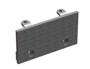 Plaque de blindage 344x197x70 2 trous fraisés. 2 LL