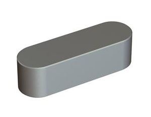 Chaveta 40x22x140 DIN 6885, forma A, acero brillante