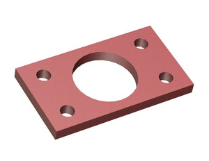 plaque à souder pour bride de roulement volet de débris 250x140x40 Hardox